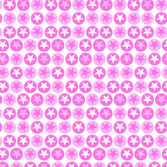  Abstract Pattern with Pink Stars
