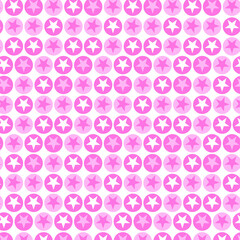  Abstract Pattern with Pink Stars
