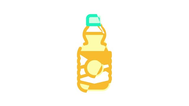 oil bottle color icon animation