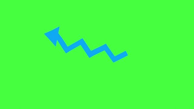 回転する青色のクランク矢印