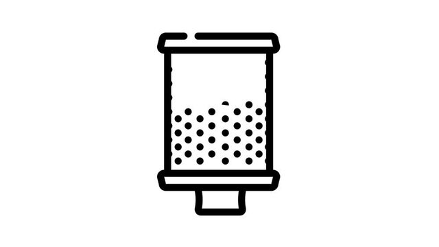 filter air cleaning machine part black icon animation