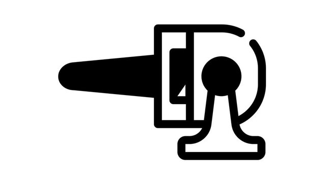 mercury-quartz irradiator black icon animation