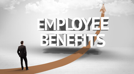 Fototapeta premium Rear view of a businessman