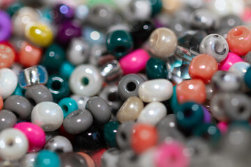bright colored beads background image