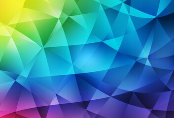 Obraz premium Light Multicolor vector triangle mosaic template.
