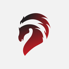 Horse Spartan Animal Logo. Suitable For Tribal Tattoo, Business, Branding. Design Vector Icon Illustration