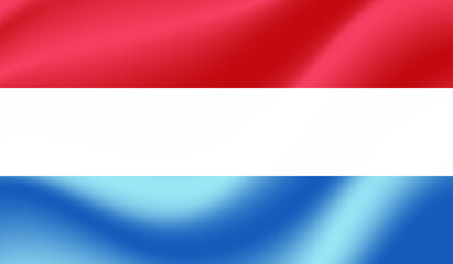 Luxembourg Flag. Flag with grunge texture. Vector illustration.