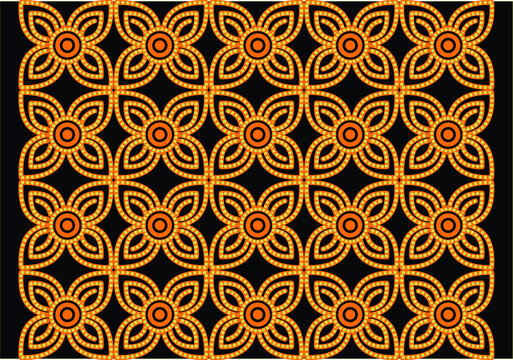 Batik Indonesian: is a technique of wax-resist dyeing applied to whole cloth, or cloth made using this technique originated from Indonesia. © Niyaska
