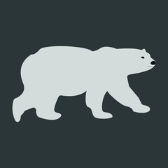 Polar bear symbol vector illustration