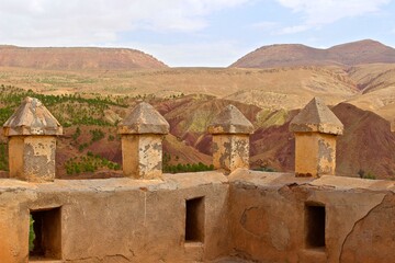 Ancient clay architecture, Southern Morocco, Africa 