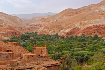 Valley in Atlas Mountains, Morocco, Northern Africa 