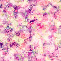 Faded Floral Tie Dye Pattern
