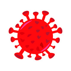 Covid19, coronavirus vector. Virus logo