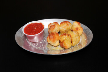 Delicious garlic knots