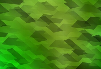 Light Green, Yellow vector background in polygonal style.