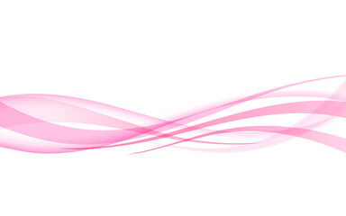 ピンク色の曲線素材