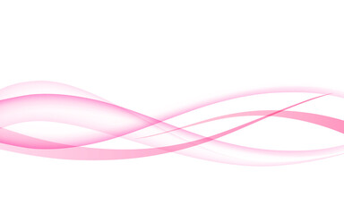ピンク色の曲線素材