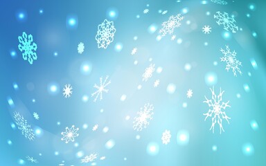 Naklejka na ściany i meble Vector pattern with christmas snowflakes.