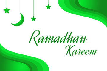 Ramadan Kareem with paper cutout design