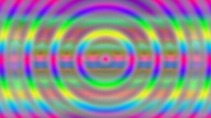 Fototapeta na wymiar An abstract psychedelic neon concentric circle pattern background image.
