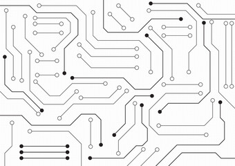 Circuit technology background with hi-tech digital