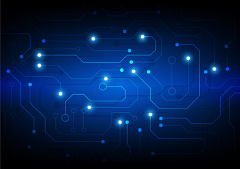 Circuit technology background with hi-tech digital