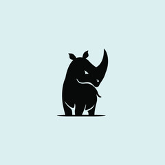 A simple and modern rhinoceros icon and logo design.
This logo is ideal for security industry.