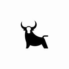 Bull logo vector illustration design, creative and simple design,
can uses as logo and template for company.
