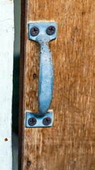 close up of an door handle
