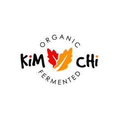 Simple Kimchi Logo Fermented Vegetable Vector for Organic Healthy Traditional Homemade Food Graphic Designs Inspiration