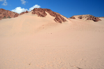 Desert of Sinai Peninsula, Egypt. Near Sharm El Sheikh