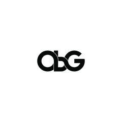 obg letter original monogram logo design