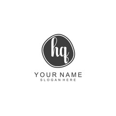 HQ beautiful Initial handwriting logo template