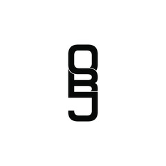 obj letter original monogram logo design