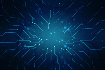 Abstract futuristic circuit board Illustration high computer technology background. Hi-tech digital technology concept.Circuit board pattern for technology background