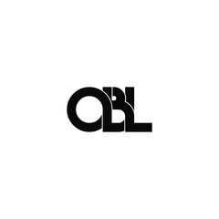 Obraz premium obl letter original monogram logo design