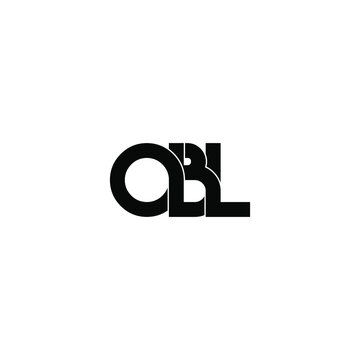 obl letter original monogram logo design