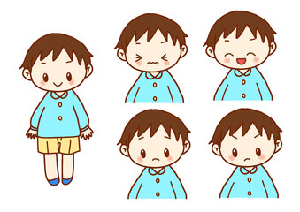 小さい男の子表情セット