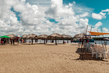 Praia paradisíaca, Ilha de Goré, Aracajú, Sergipe. 