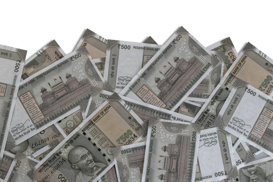 New Indian currency rupees 500 