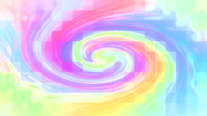 An abstract mosaic swirl shape background image.