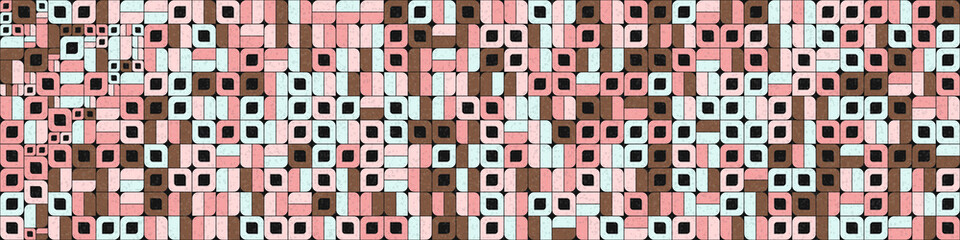 Abstract Geometric Pattern generative computational art illustration