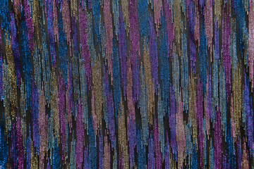 Interesting texture of shiny fabric. Northern Lights