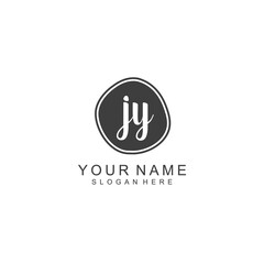 JY beautiful Initial handwriting logo template