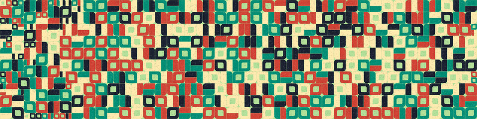 Abstract Geometric Pattern generative computational art illustration