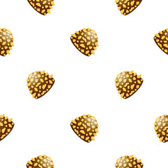 Seamless Pattern Abstract Elements Chocolate Sweet Vector Design Style Background Illustration