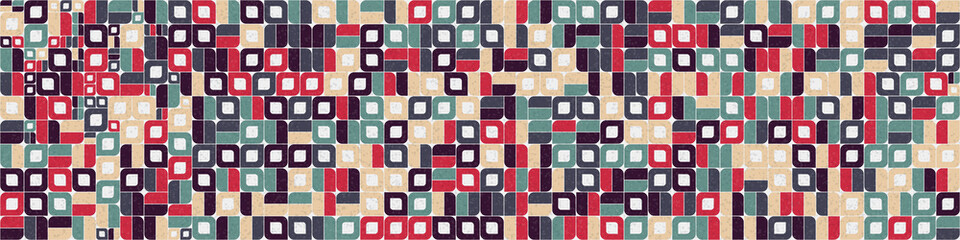 Abstract Geometric Pattern generative computational art illustration