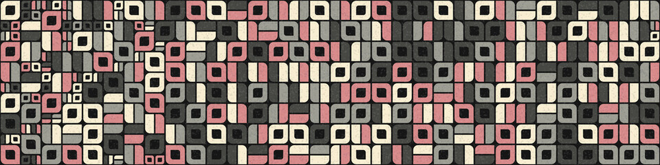 Abstract Geometric Pattern generative computational art illustration