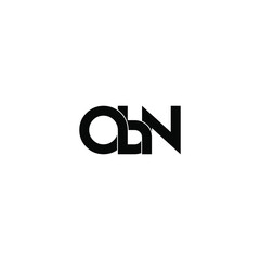 obn letter original monogram logo design