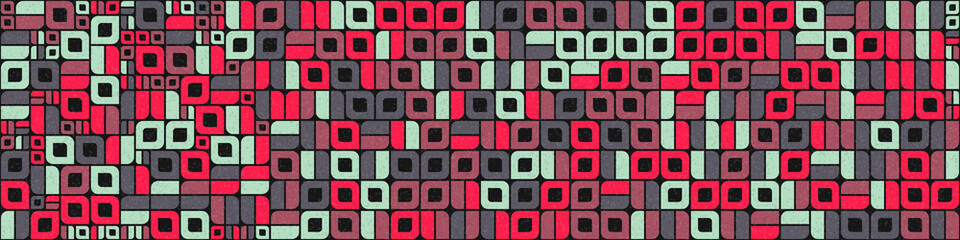 Abstract Geometric Pattern generative computational art illustration